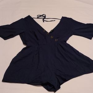 Navy Blue Women's Jumper Romper Size Medium